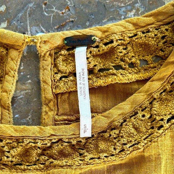 Free People | Women’s Amber Glow Victorian Embroidered mini dress, lined, size S - Picture 12 of 15